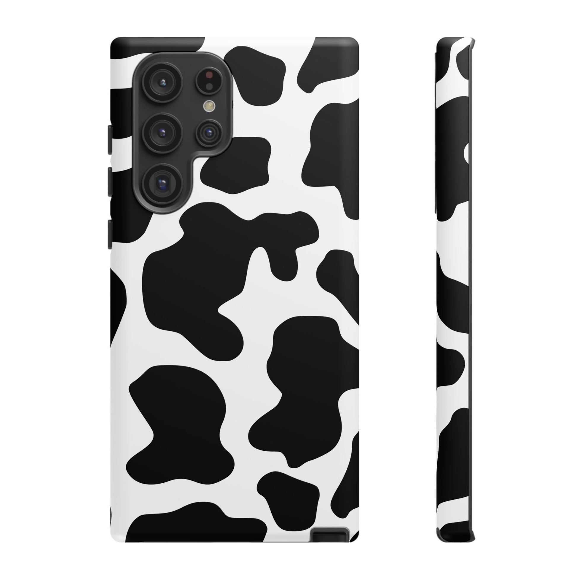Black Cow print Phone Case iPhone Samsung Google - Samsung Galaxy S22 Ultra / Matte