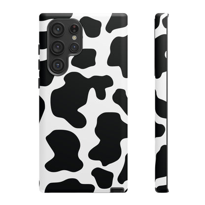Black Cow print Phone Case iPhone Samsung Google - Samsung Galaxy S22 Ultra / Matte