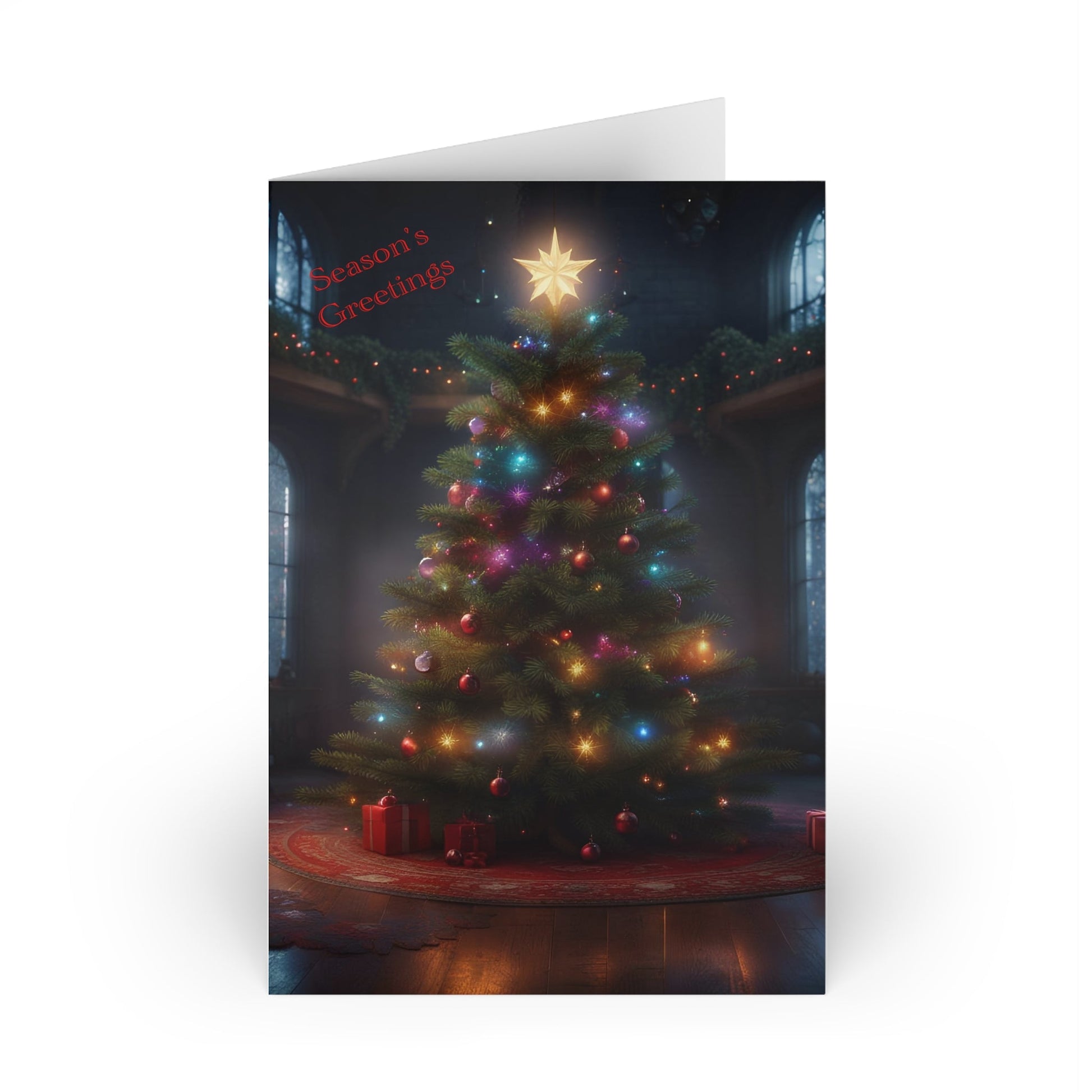 Blank Season’s Greeting Christmas Card High-Quality (10-pcs) with Envelopes - 10 pcs / One size / White - Paper products