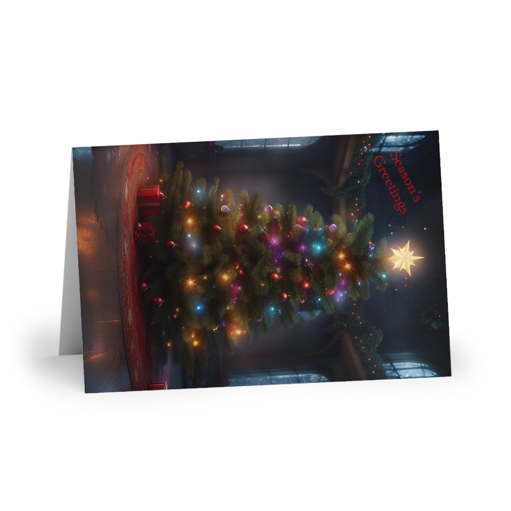 Blank Season’s Greeting Christmas Card High-Quality (10-pcs) with Envelopes - Paper products