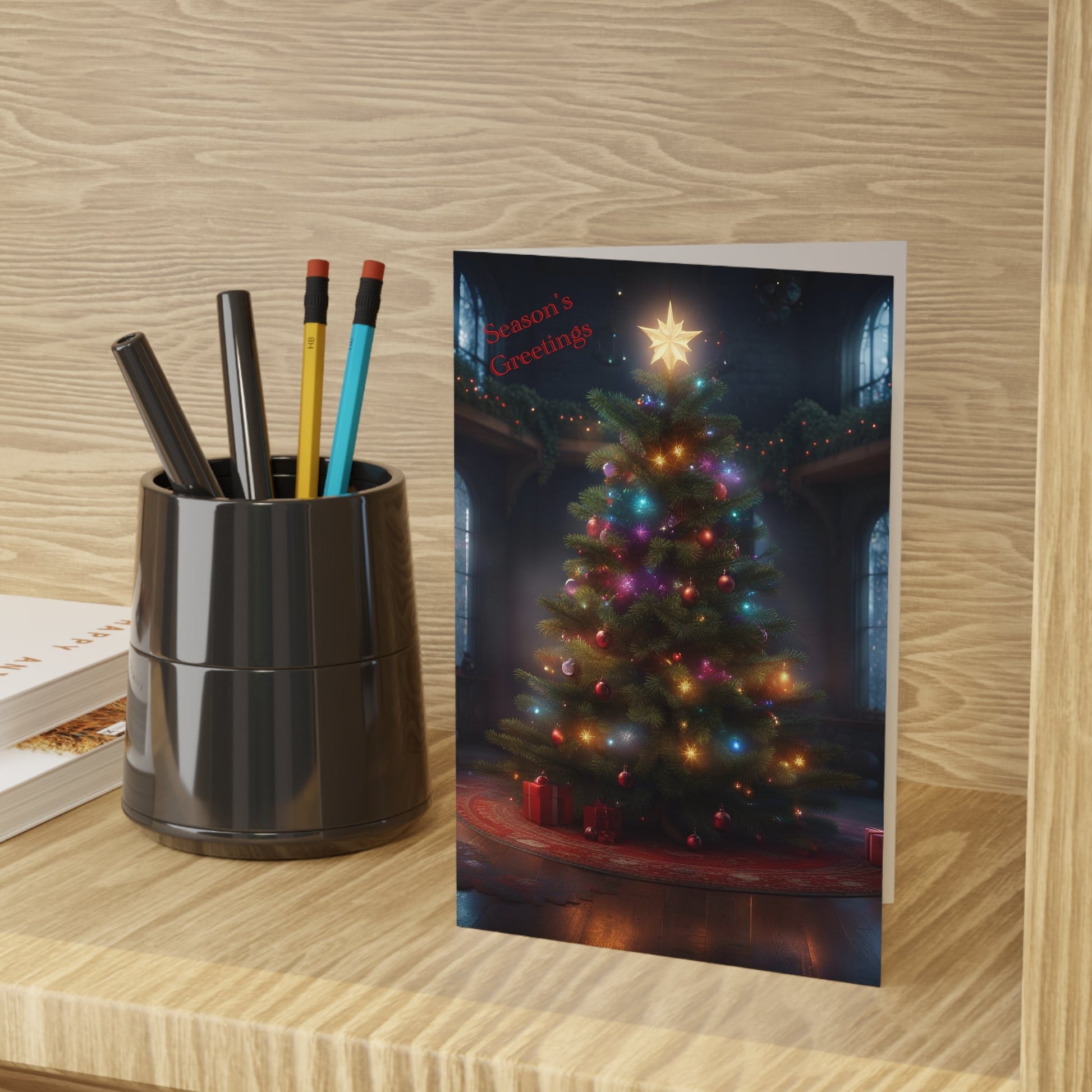 Blank Season’s Greeting Christmas Card High-Quality (10-pcs) with Envelopes - Paper products