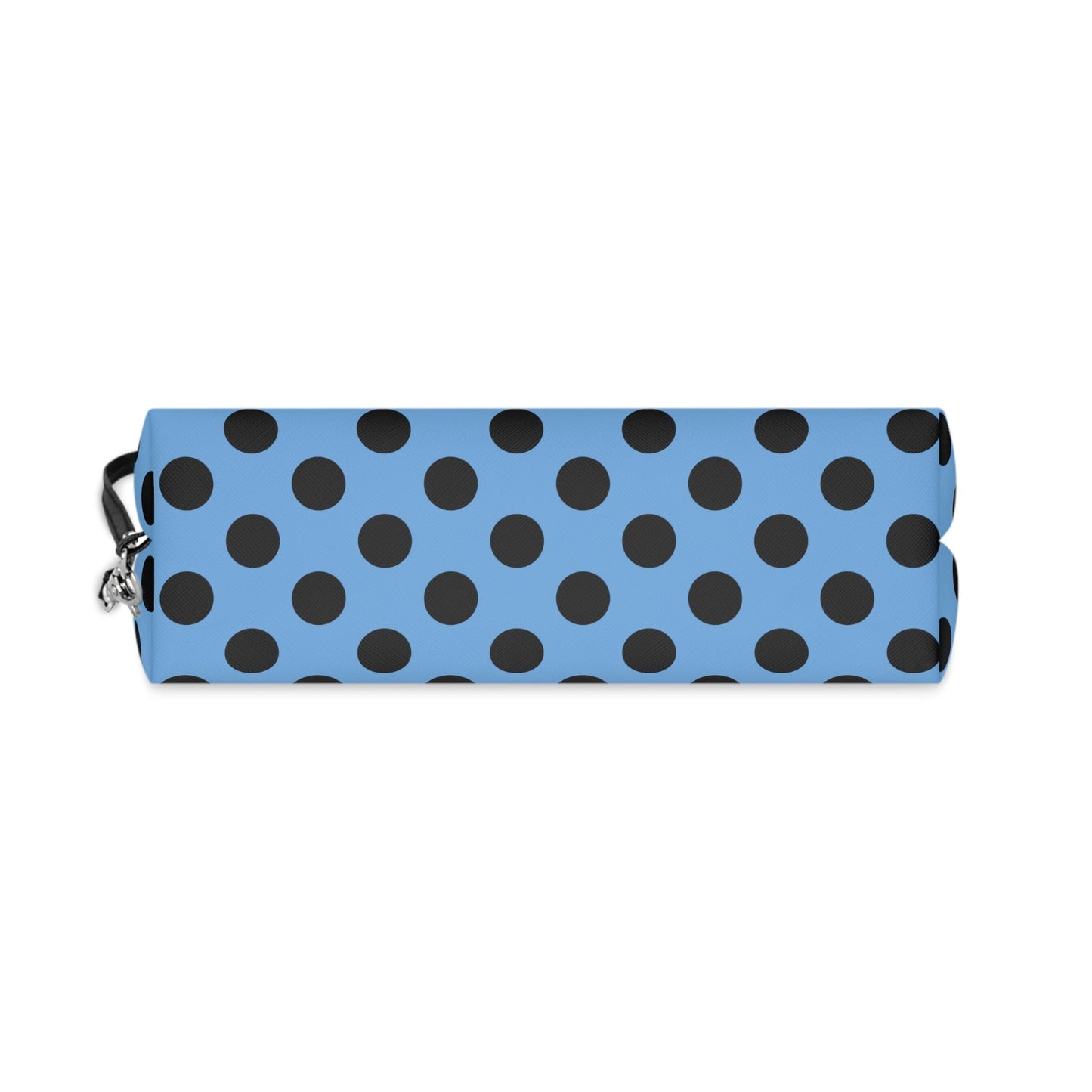 Blue Black Polkadot Makeup Carry Bag