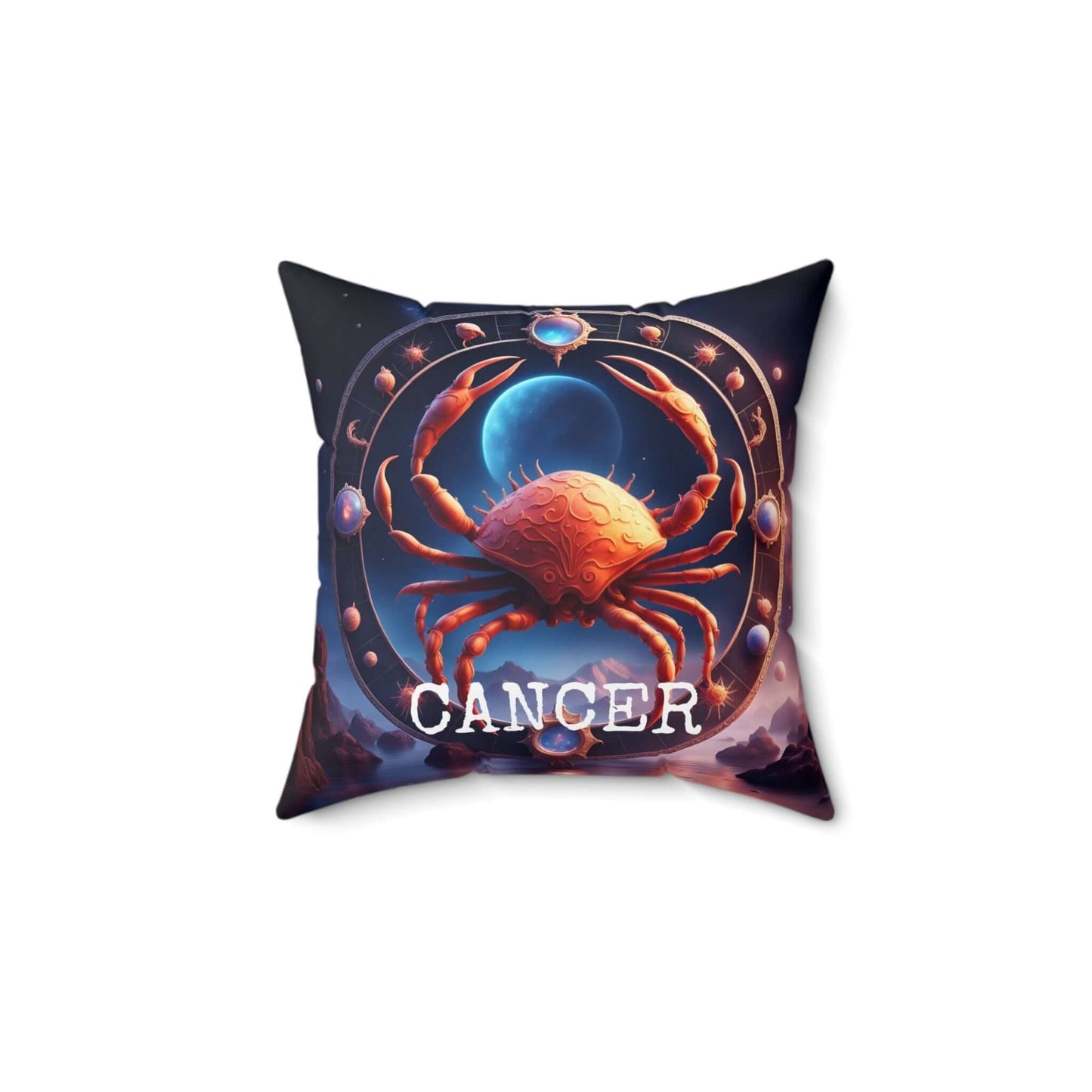 Cancer Horoscope Astrology Square Throw Pillow