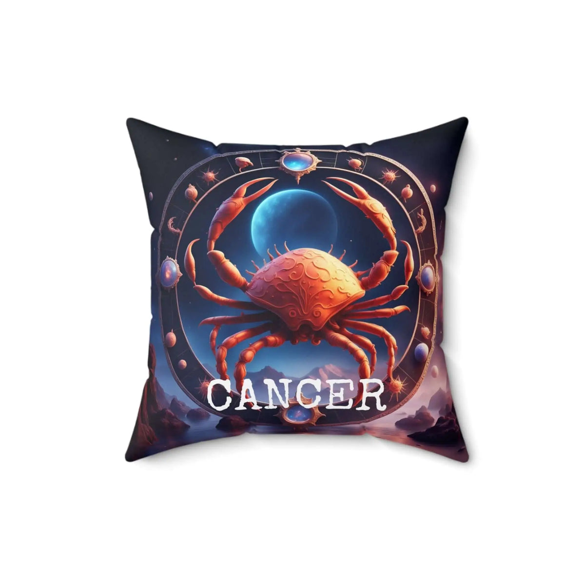 Cancer Horoscope Astrology Square Throw Pillow