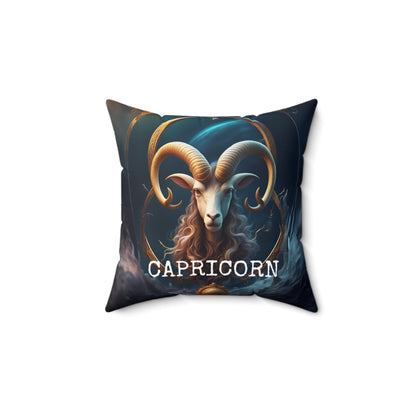 Capricorn horoscope Square Throw Pillow Lumbar Cushion