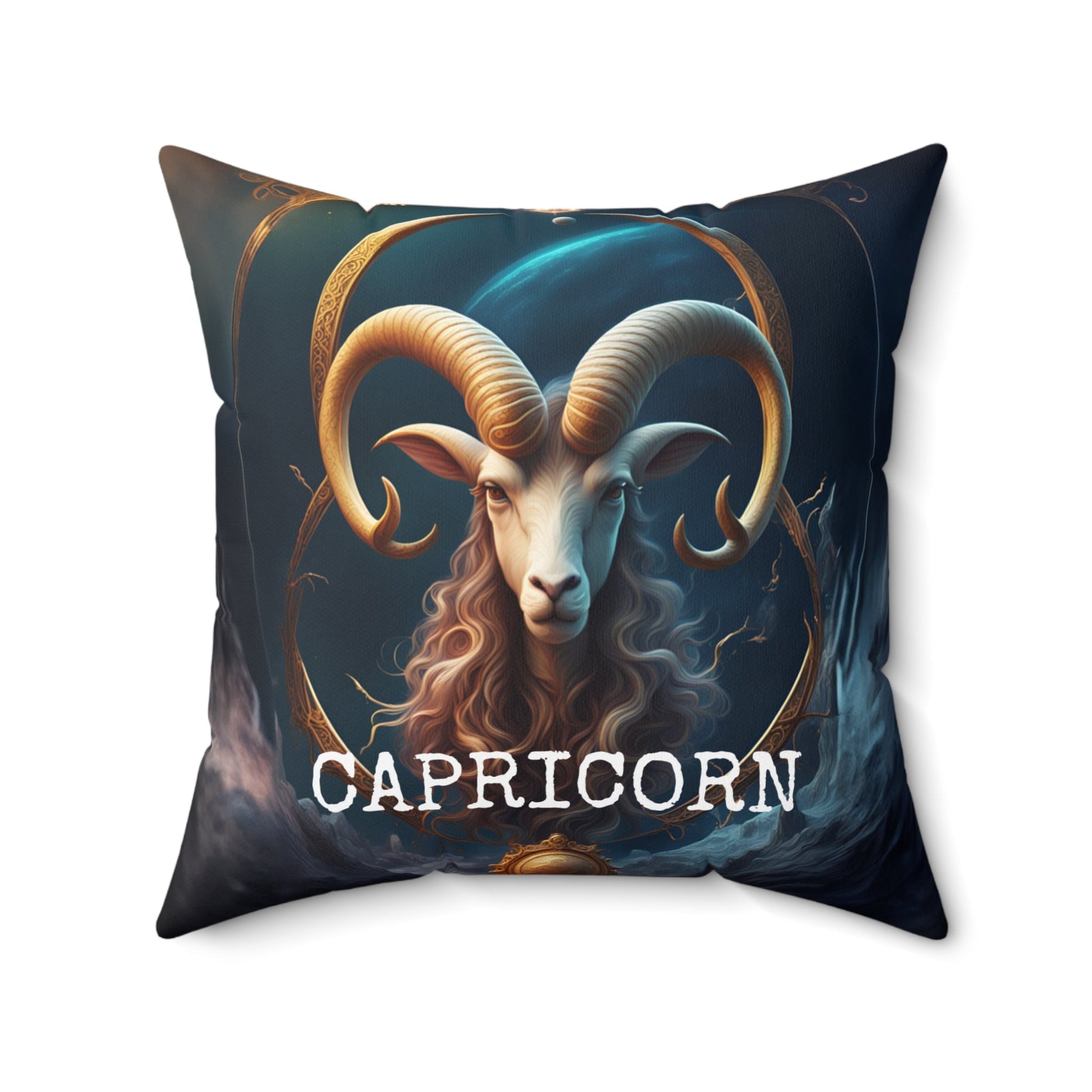 Capricorn horoscope Square Throw Pillow Lumbar Cushion