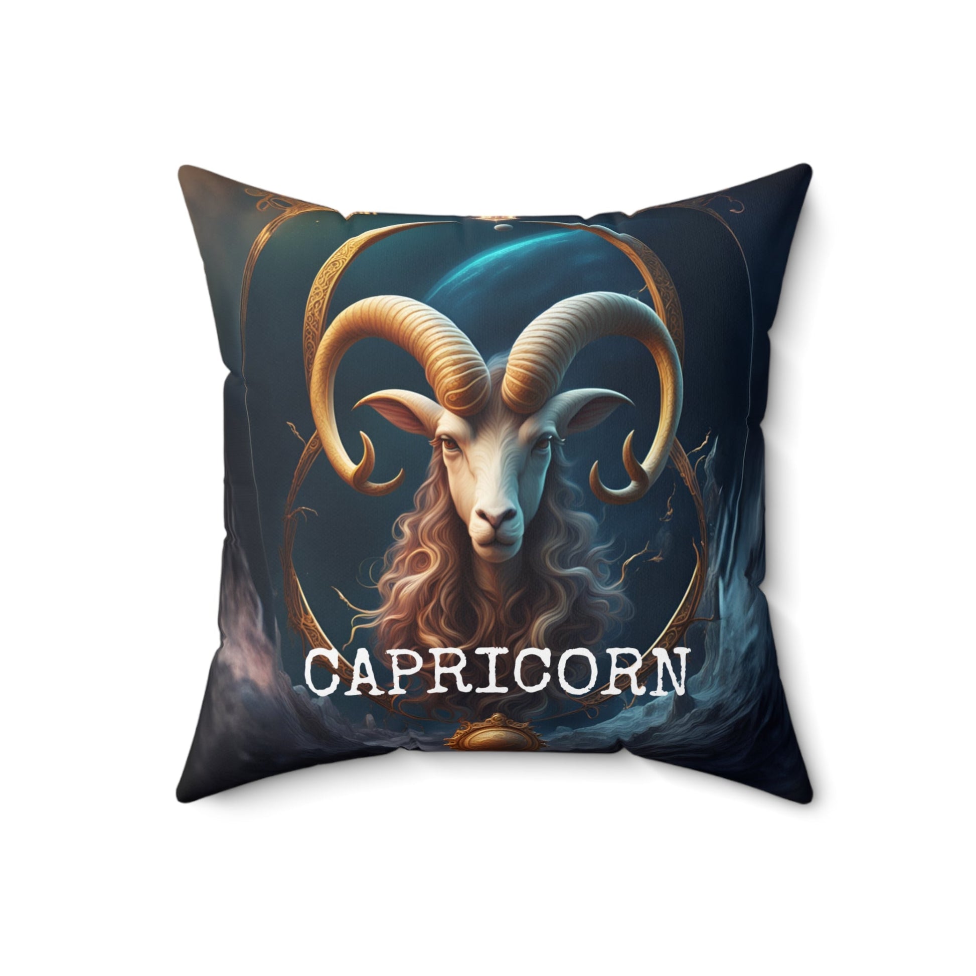 Capricorn horoscope Square Throw Pillow Lumbar Cushion