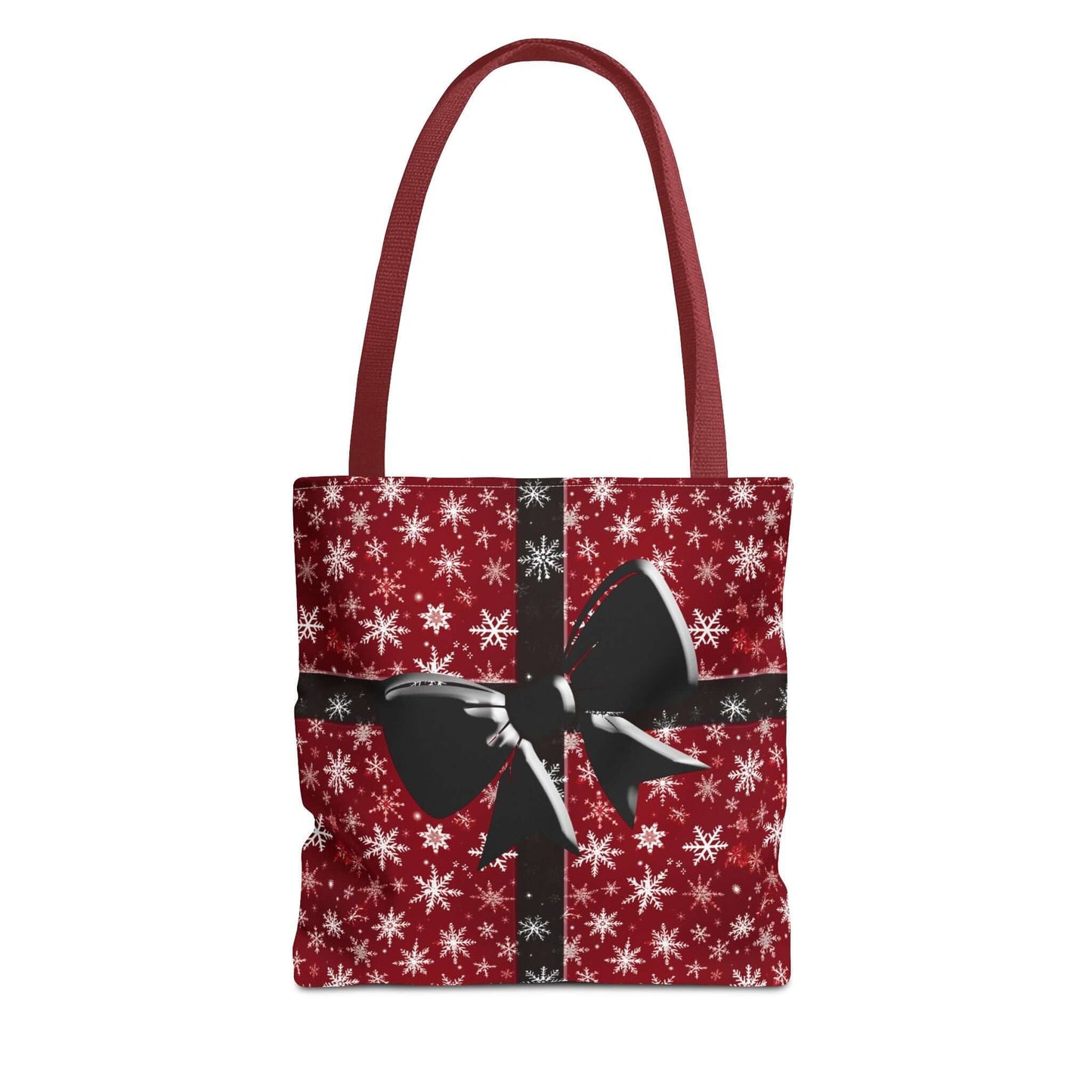 Christmas Bow Red Tote Bag - 13’’ × 13’’ / Red - Bags