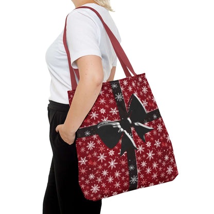 Christmas Bow Red Tote Bag - Bags