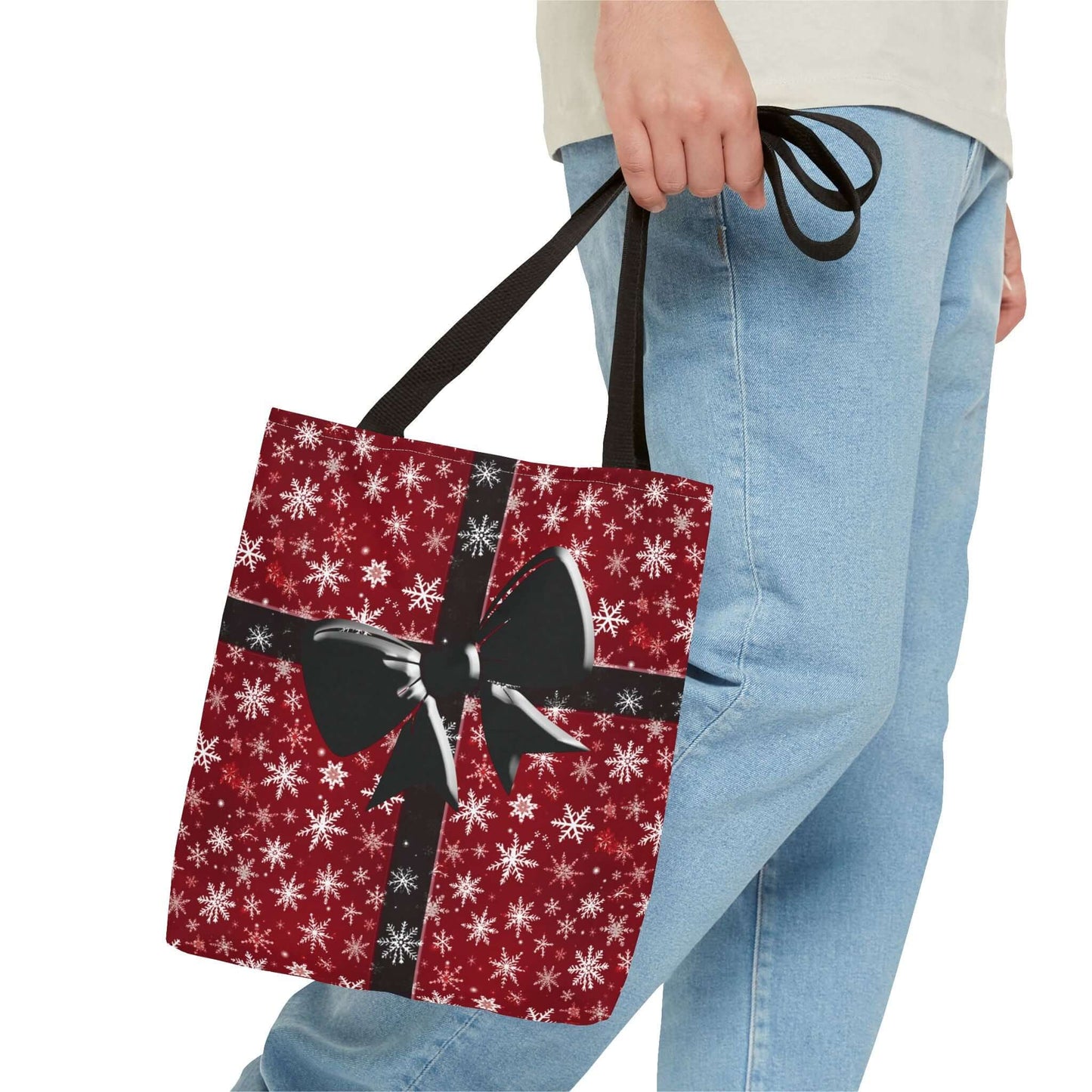 Christmas Bow Red Tote Bag - Bags