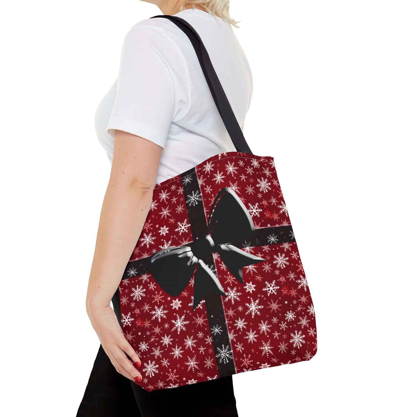 Christmas Bow Red Tote Bag - Bags