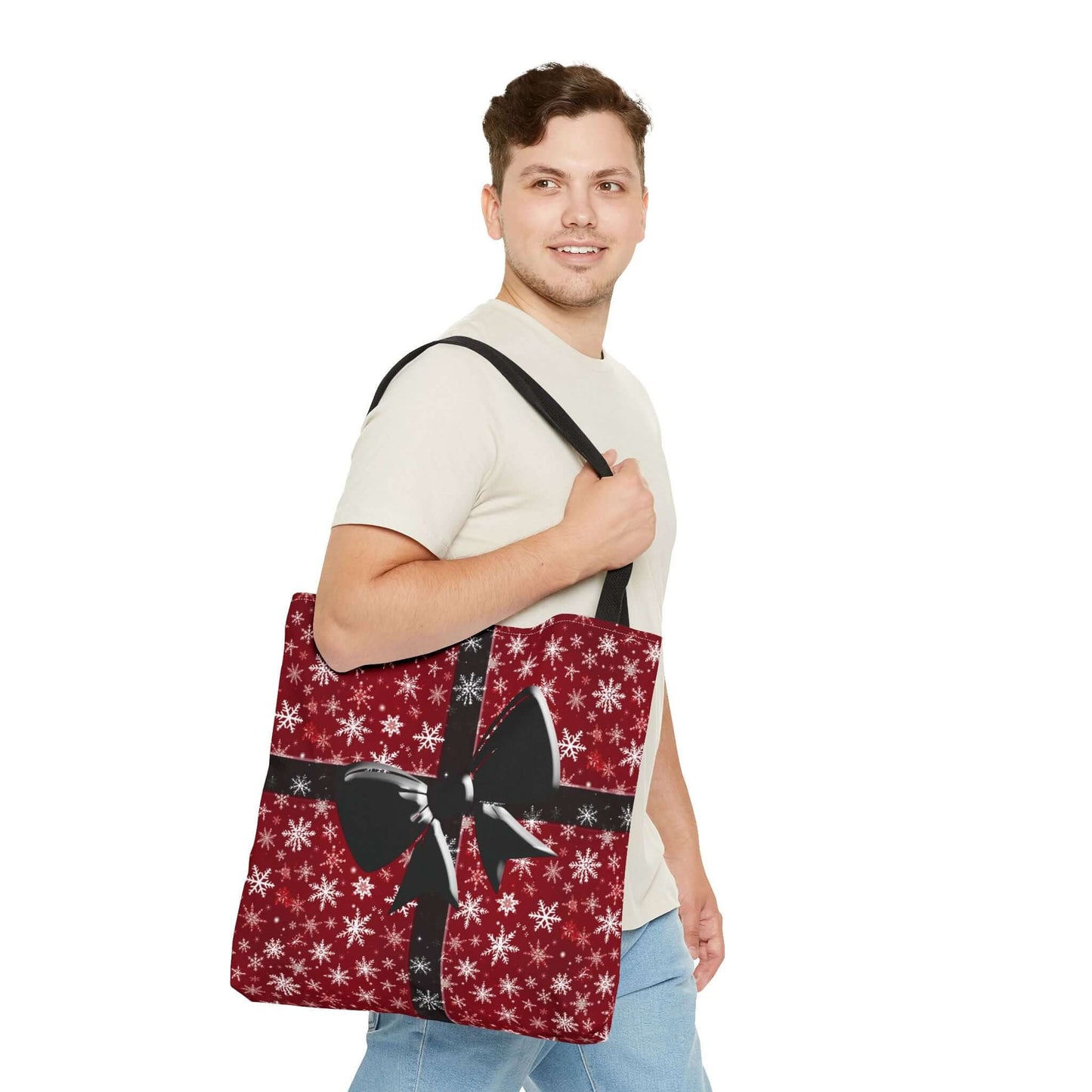 Christmas Bow Red Tote Bag - Bags