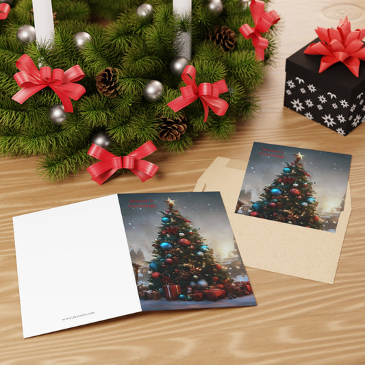 Christmas Tree Season’s Greeting Cards (10-pcs) - 1 pc / One size / White - Paper products