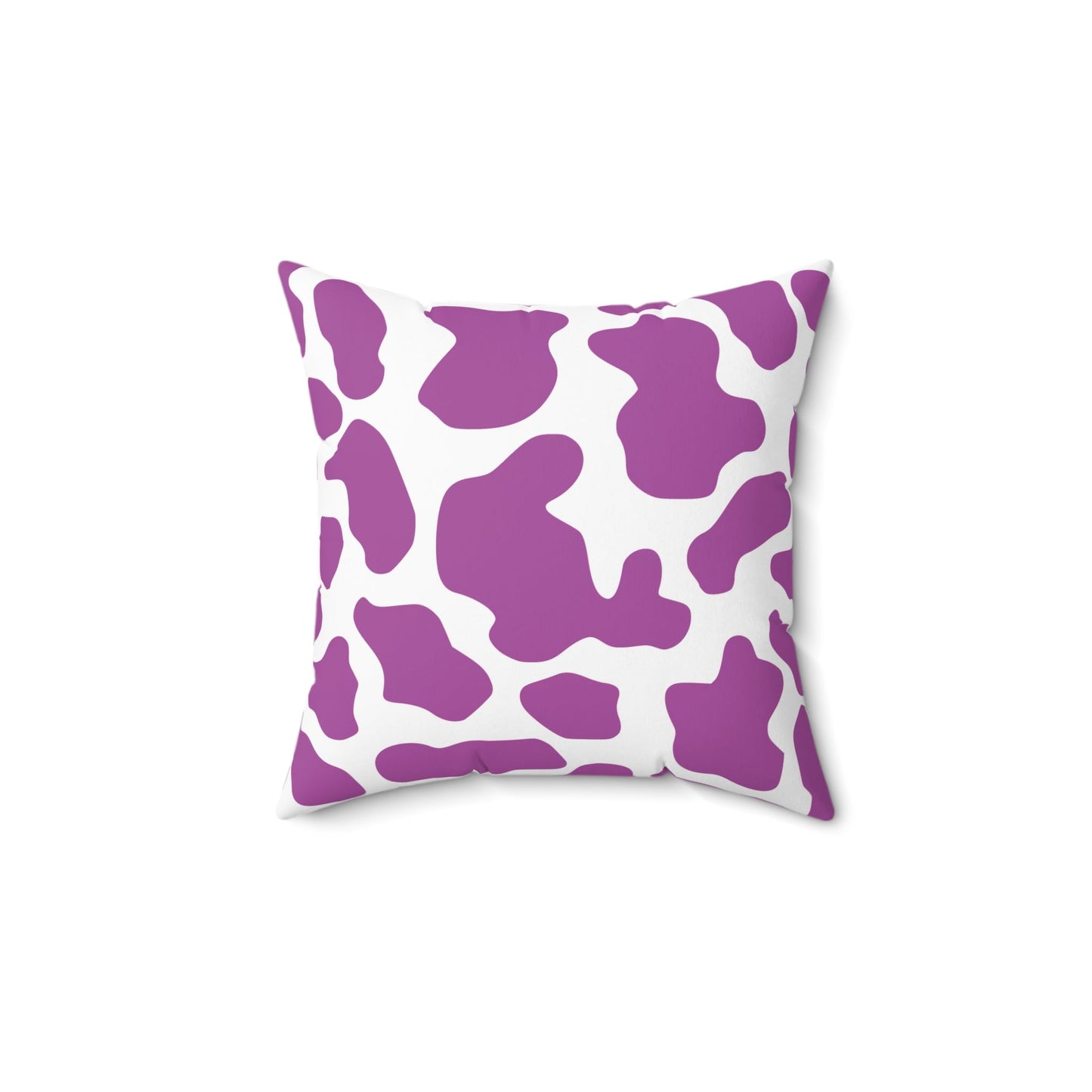 Cow print Purple Square Throw pillow