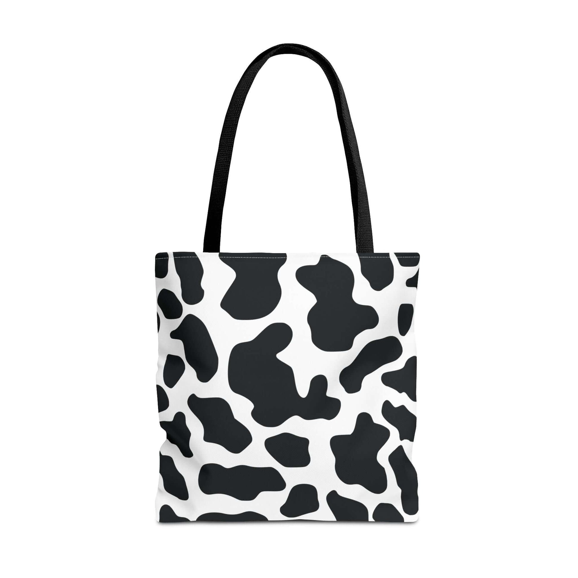 Cow Print Tote Bag - Large Reusable Shopping and Travel Bag