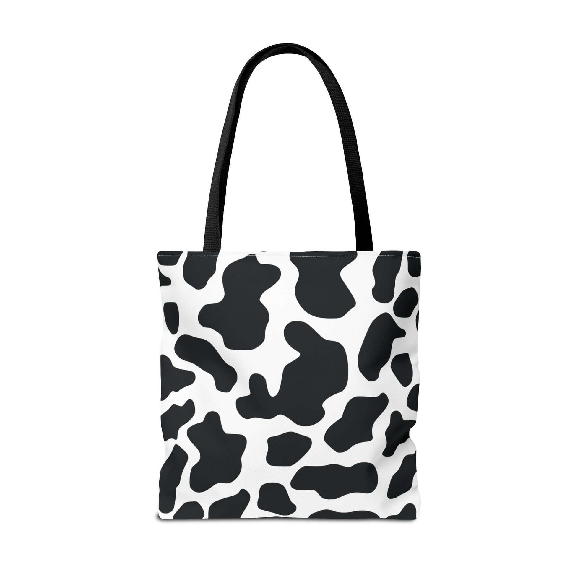 Cow Print Tote Bag - Large Reusable Shopping and Travel Bag