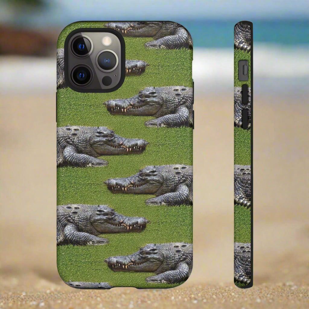 Crocodile Tough Phone Case Cover - Durable Protection with Reptile Style