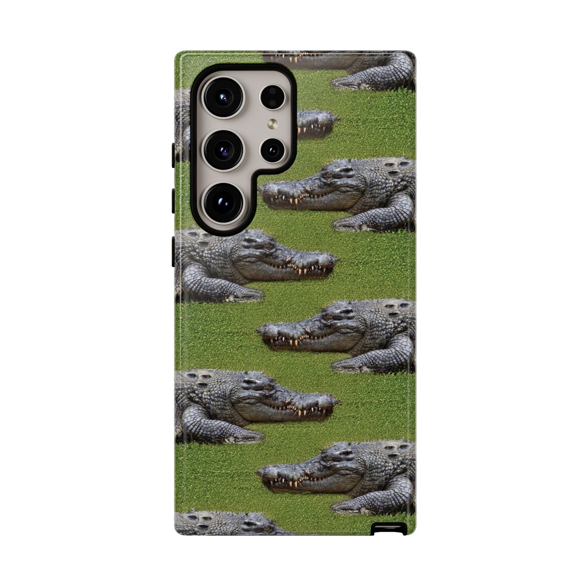Crocodile Tough Phone Case Cover - Durable Protection with Reptile Style