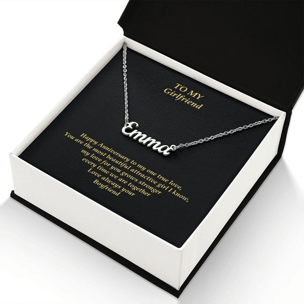 Custom Girlfriend Name Necklace