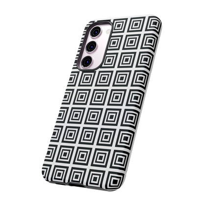 Cute Square Black and With Tough Phone Case