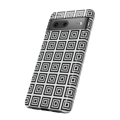 Cute Square Black and With Tough Phone Case