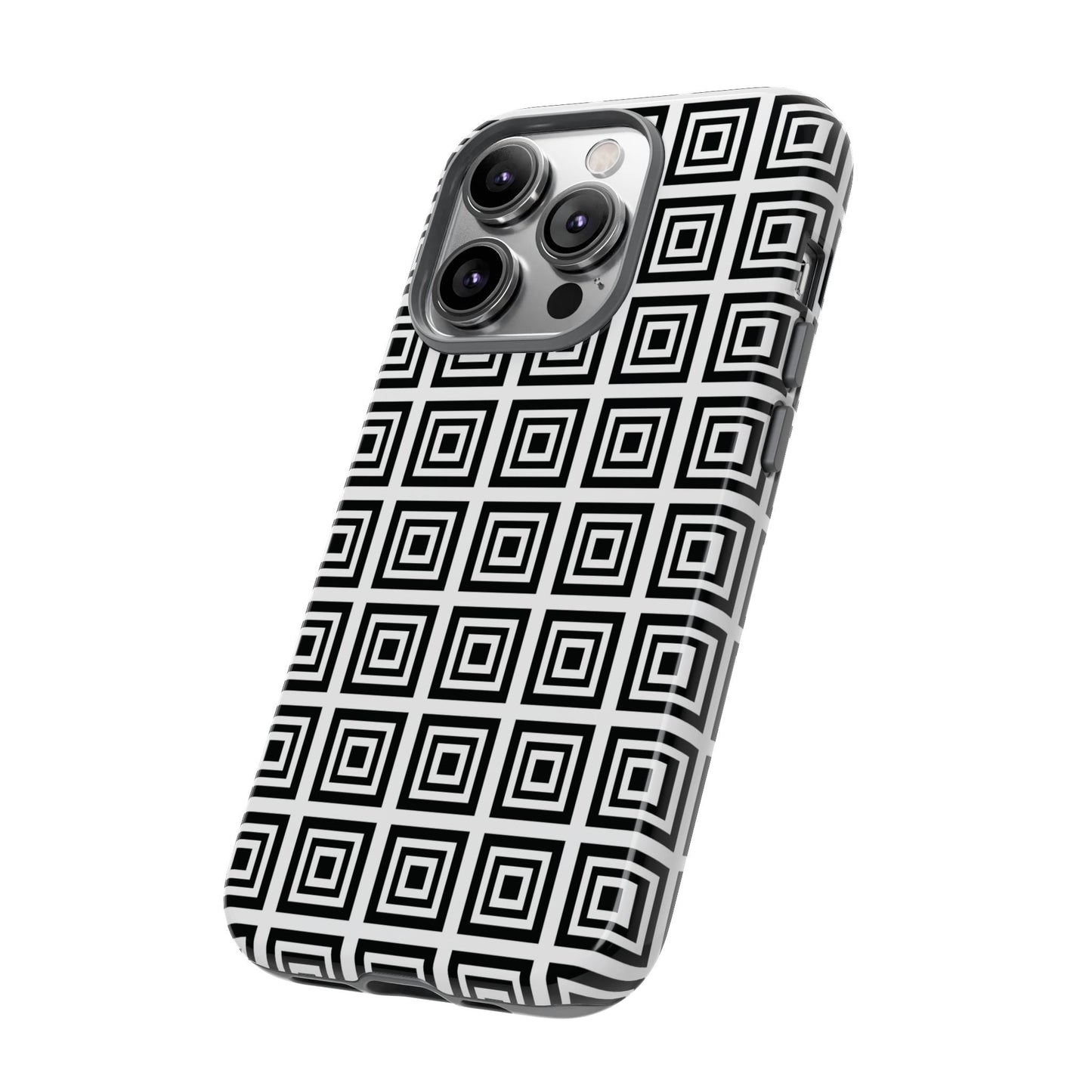 Cute Square Black and With Tough Phone Case