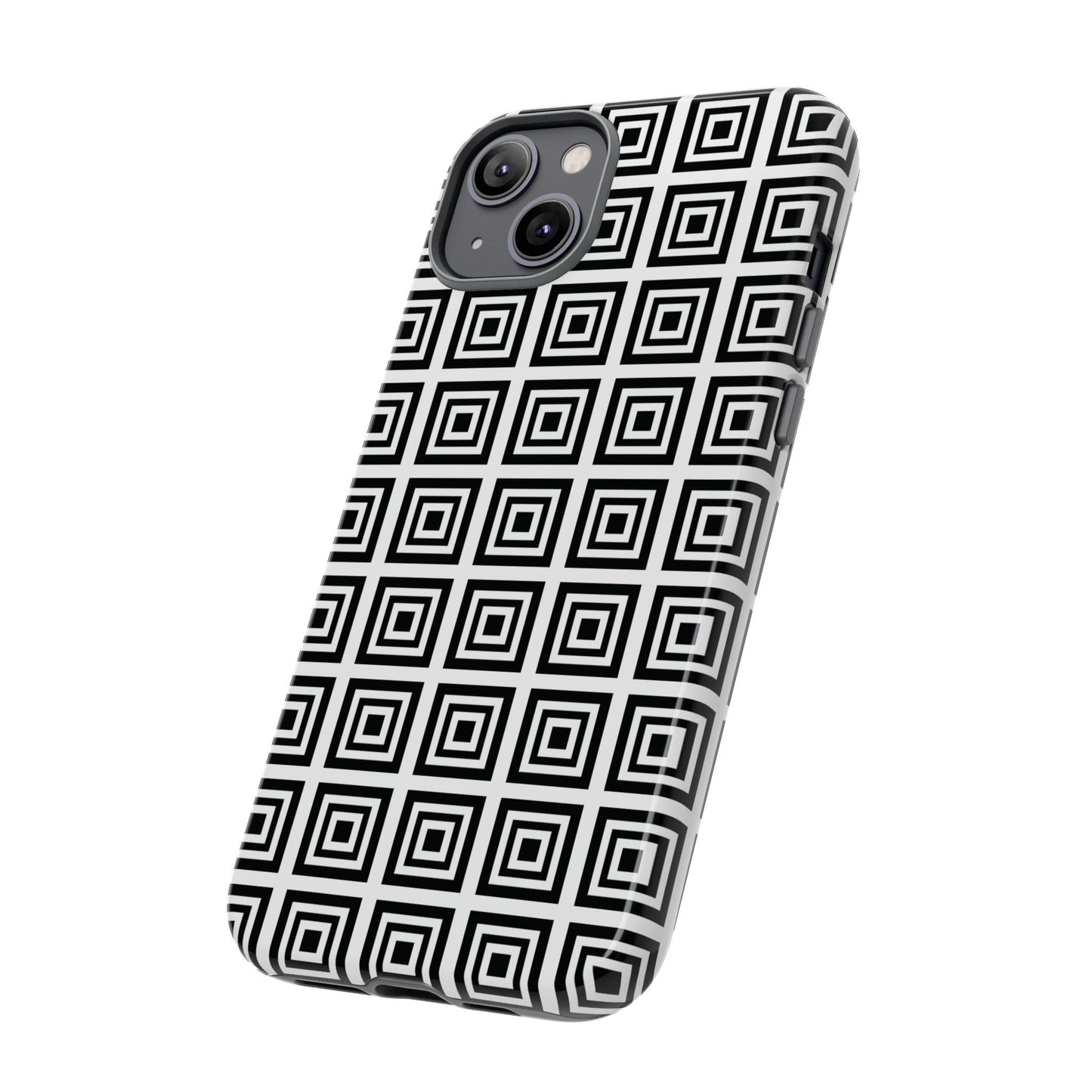 Cute Square Black and With Tough Phone Case