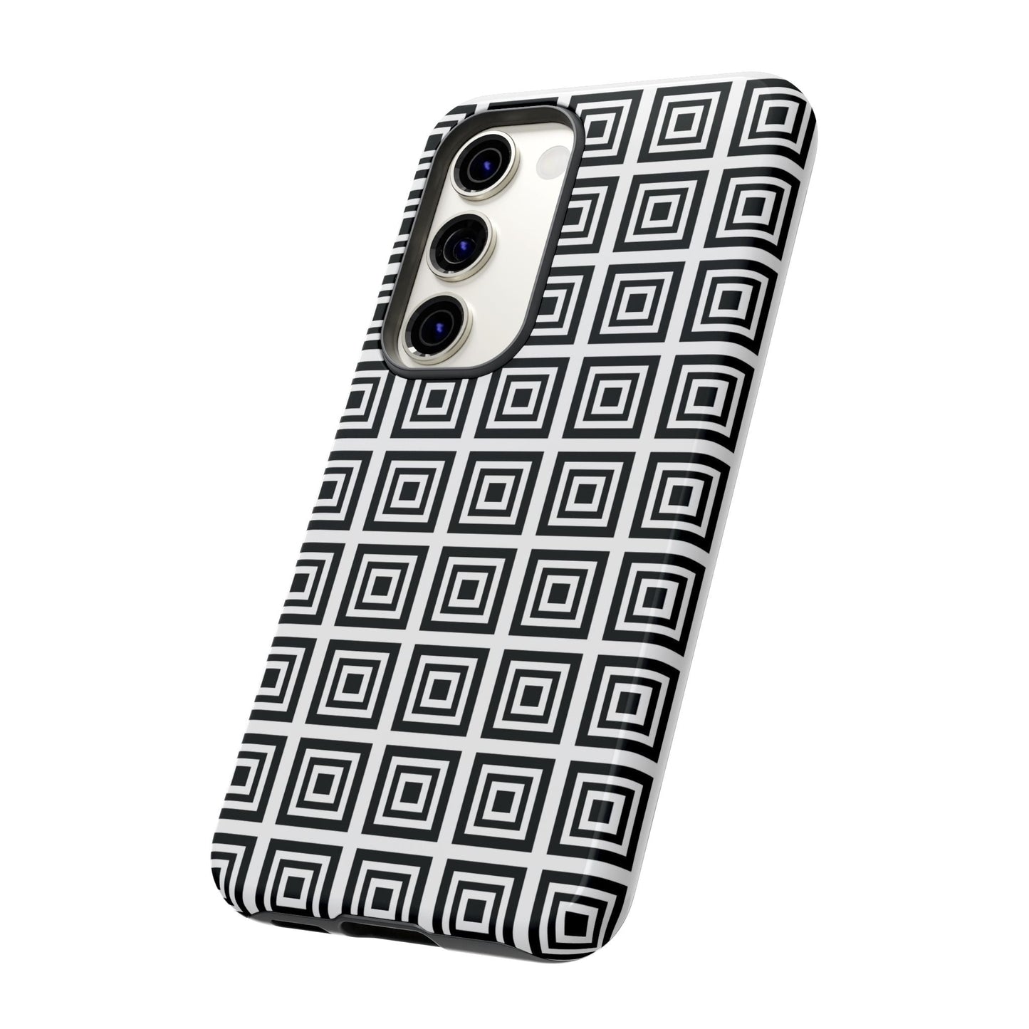 Cute Square Black and With Tough Phone Case