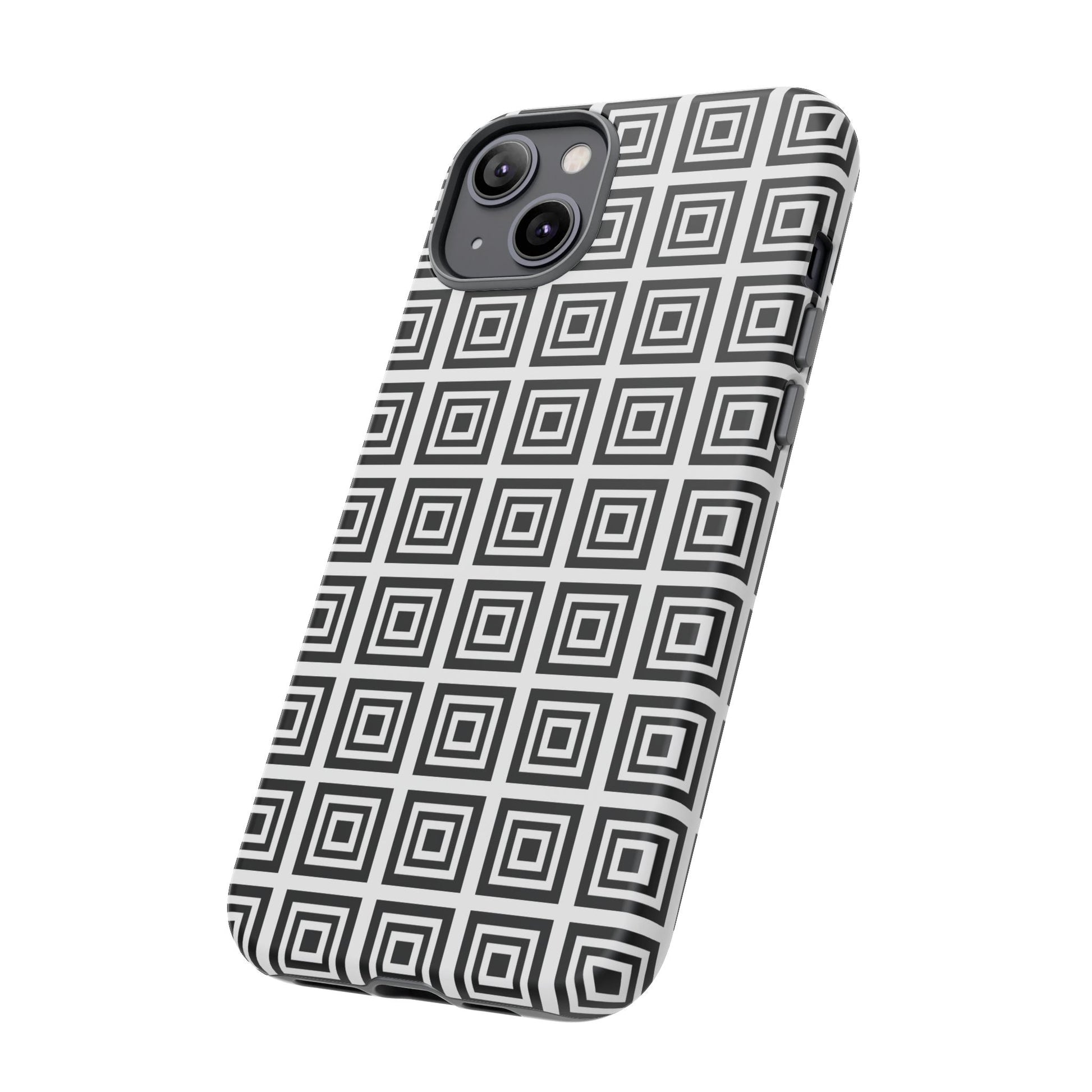 Cute Square Black and With Tough Phone Case