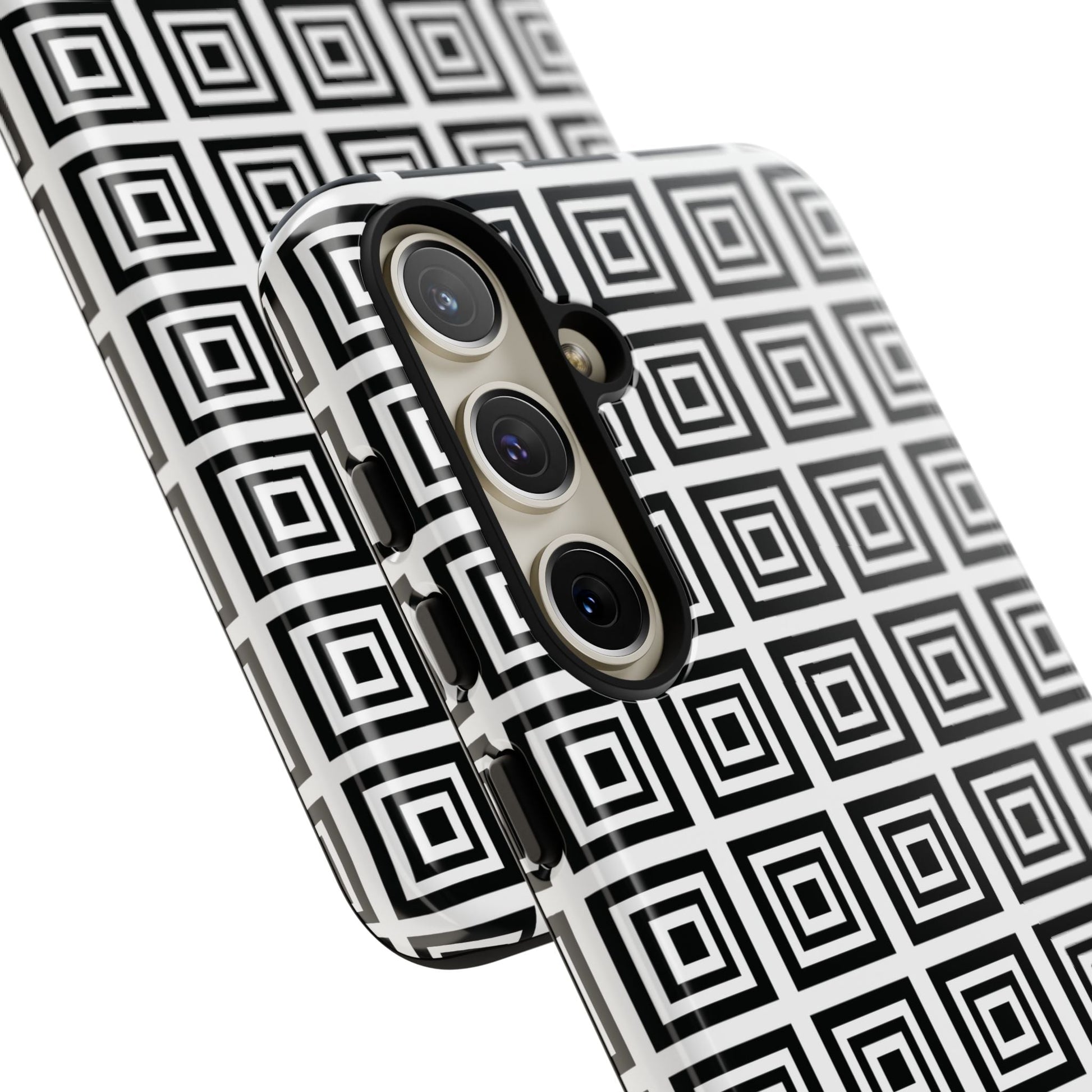 Cute Square Black and With Tough Phone Case