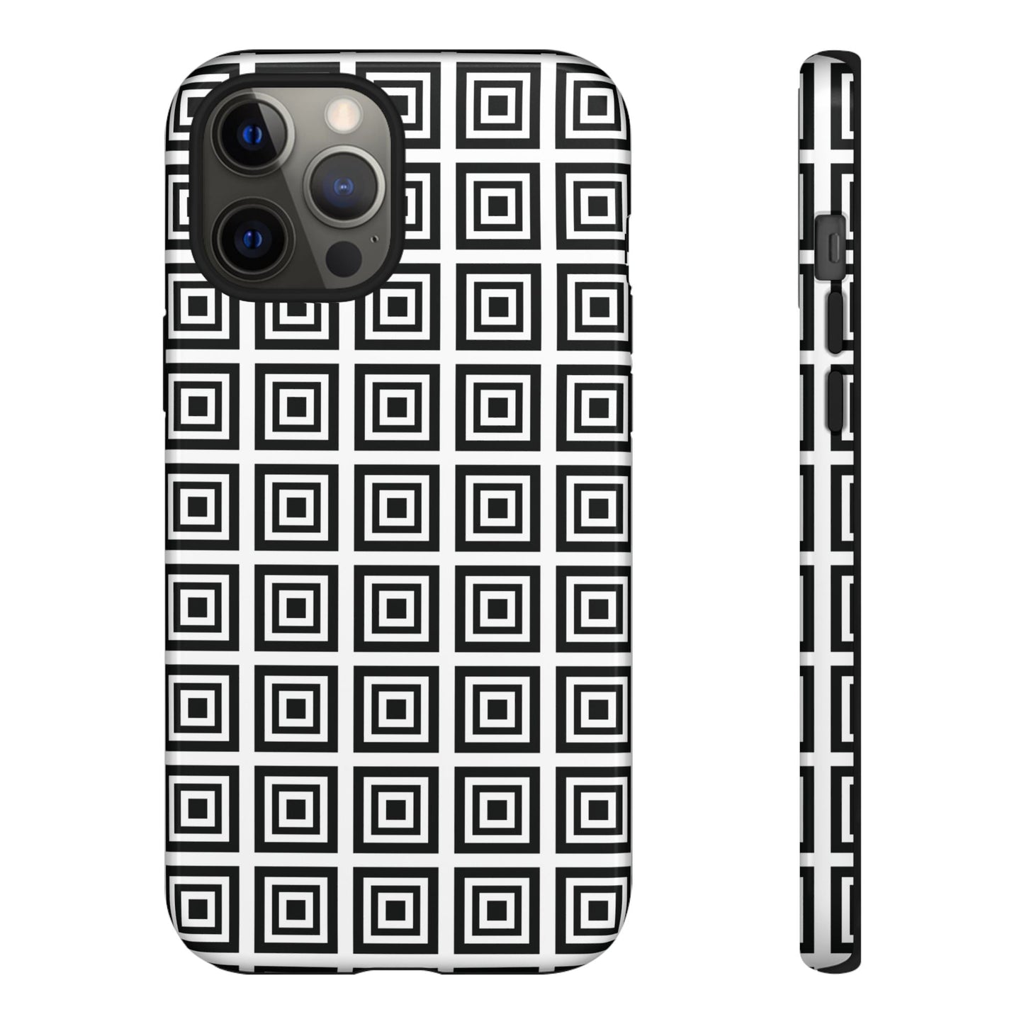 Cute Square Black and With Tough Phone Case