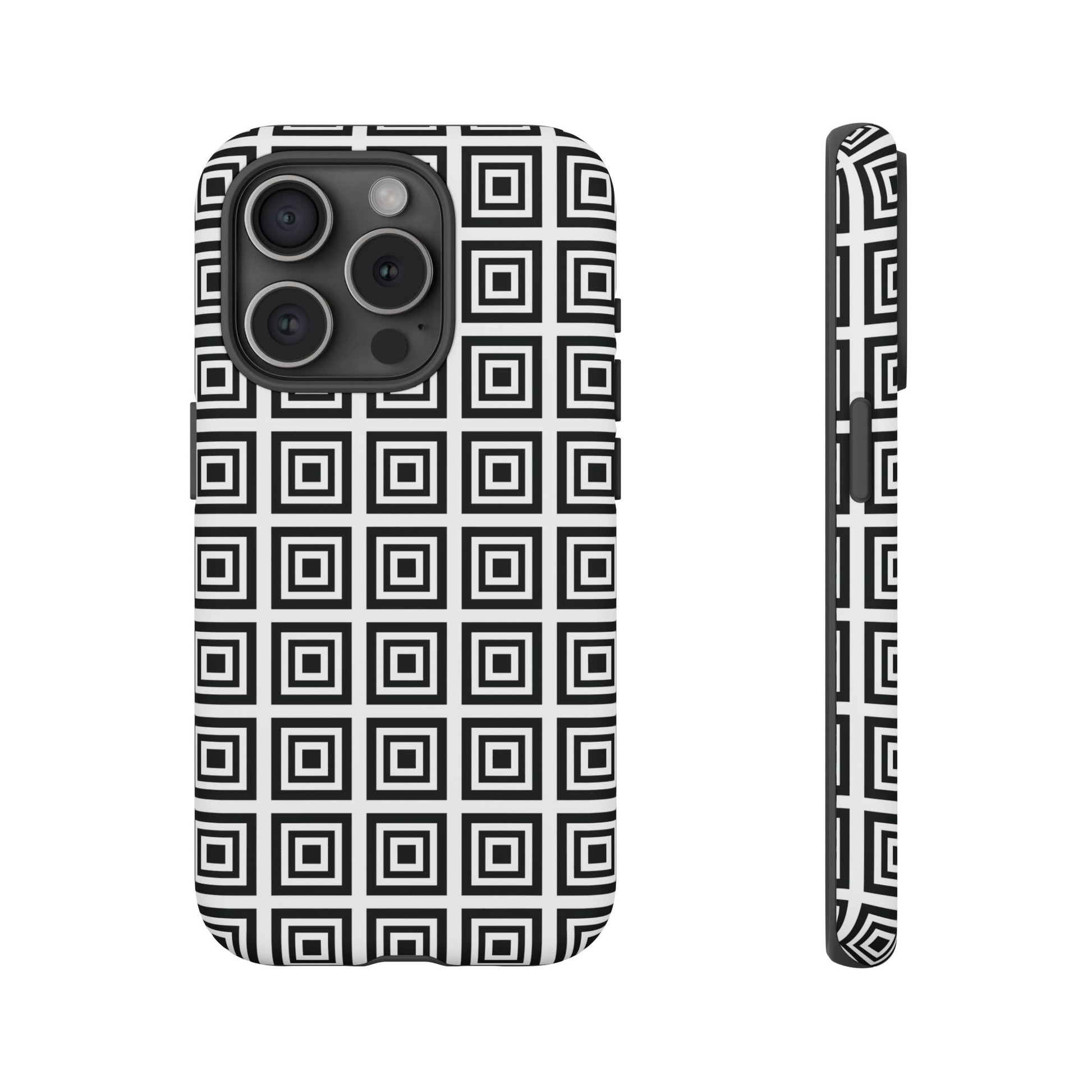 Cute Square Black and With Tough Phone Case