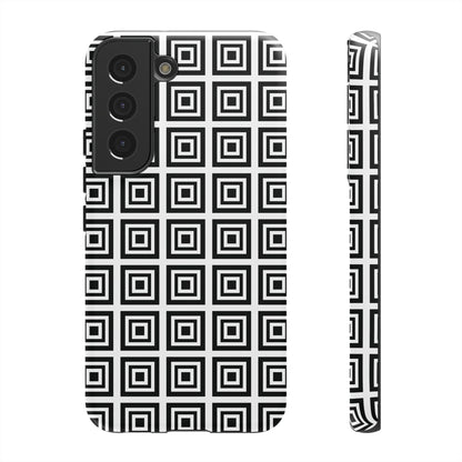 Cute Square Black and With Tough Phone Case