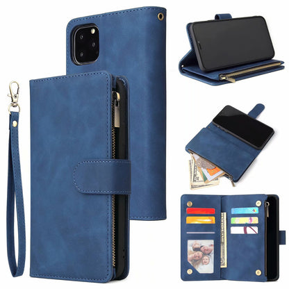 Multi-card Zipper Bag Protective Shell Wallet Phone Case, Phone Case, JSCHAFFA.com