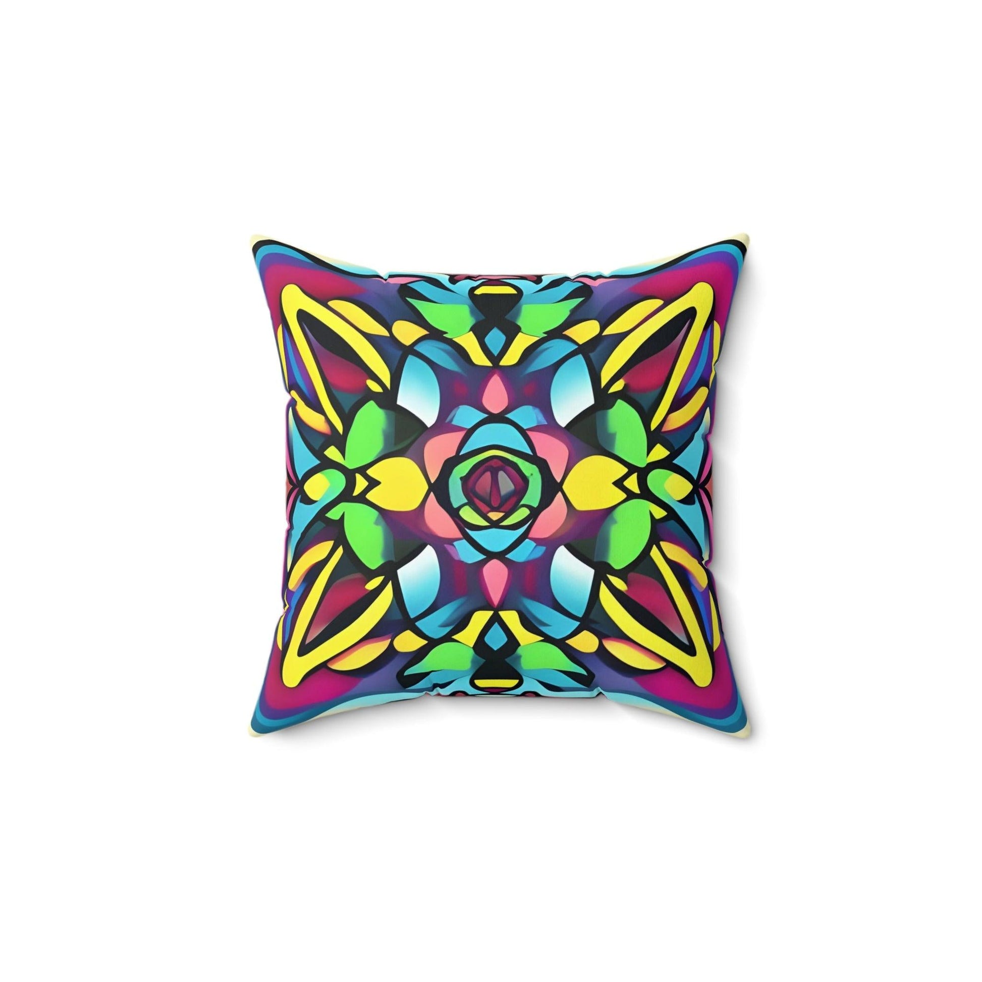 Digital Art Inspired Square Throw Pillow