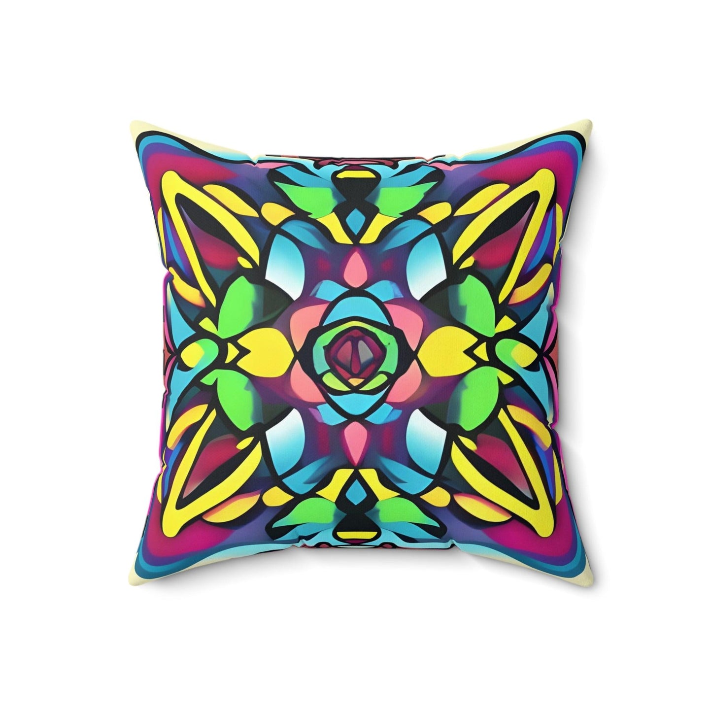 Digital Art Inspired Square Throw Pillow