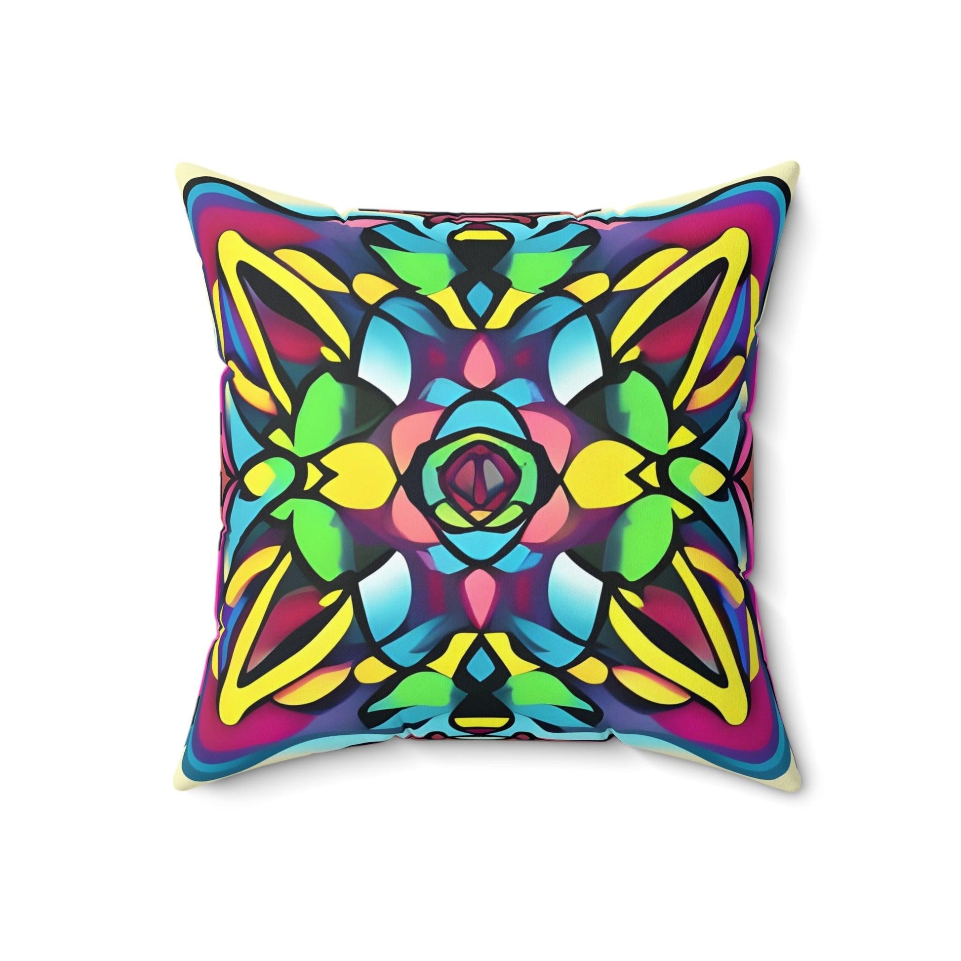 Digital Art Inspired Square Throw Pillow