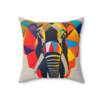 Elephant Square Throw Pillow cover and pillow insert