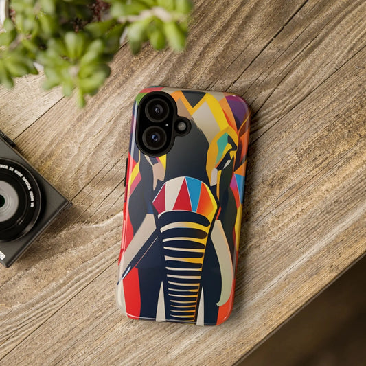 Elephant Print Tough phone Case, - iPhone 16 / Glossy - Phone Case