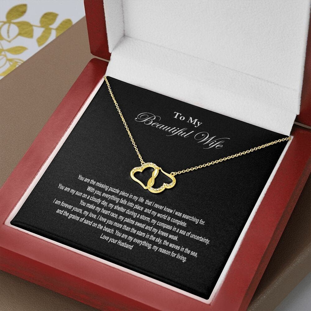 Everlasting Premium Gold 10K Love Necklace from Husband to Wife