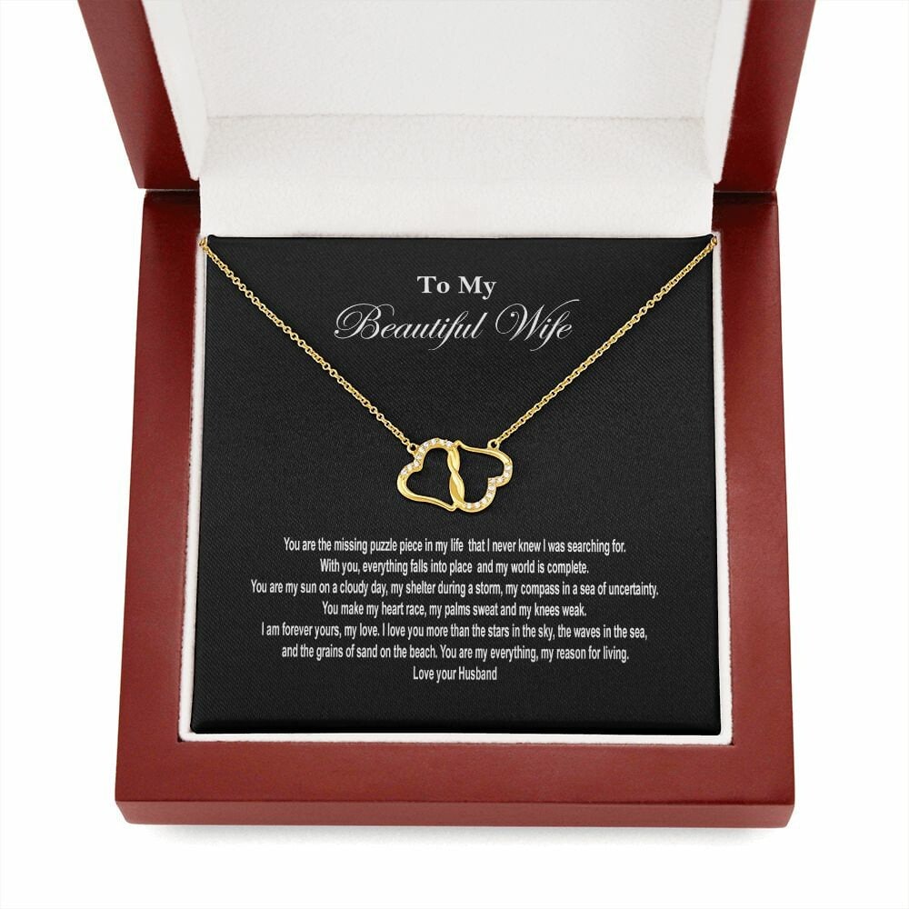 Everlasting Premium Gold 10K Love Necklace from Husband to Wife