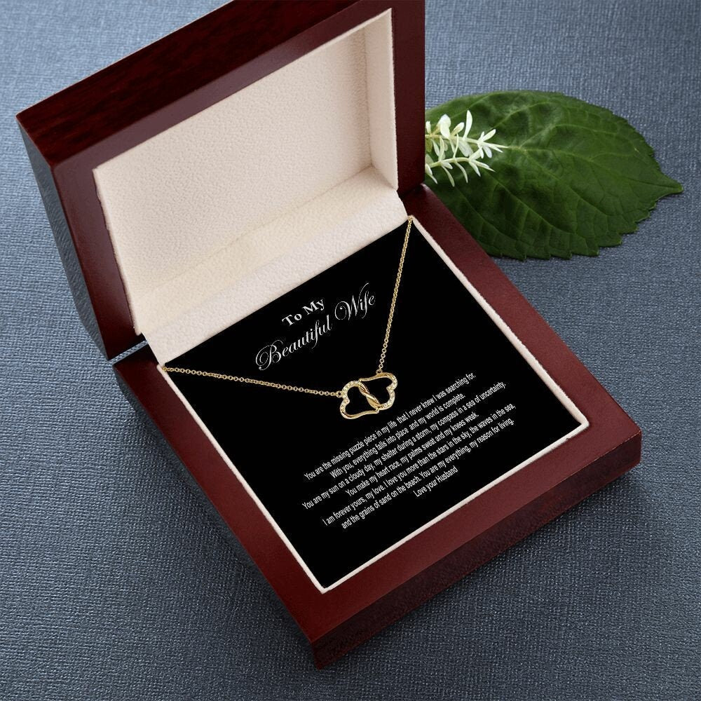 Everlasting Premium Gold 10K Love Necklace from Husband to Wife