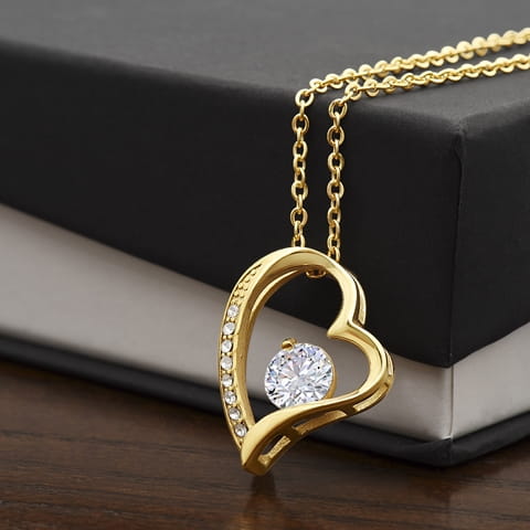 Dearest Wife Forever Love Necklace white gold or yellow gold