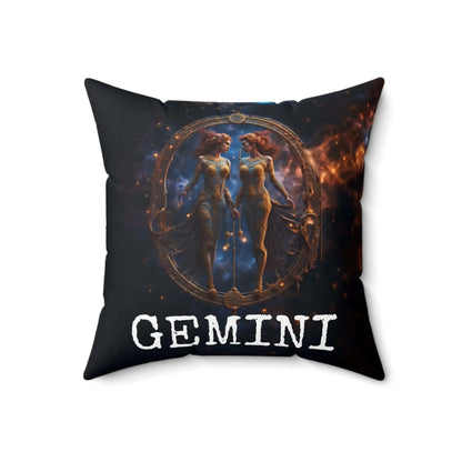 Gemini Horoscope Astrology Square Throw Pillow