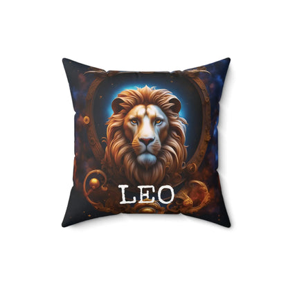 Leo horoscope Square Throw Pillow 3D Print Lion Lumber Cushion