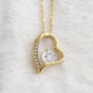 Wife Love Heart Necklace with beautiful card White Gold or Gold with gift box