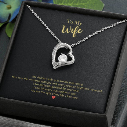 My Dearest Wife, Everything Message Card Forever Love Necklace