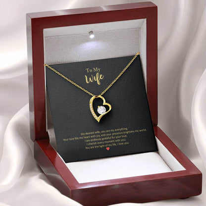 My Dearest Wife, Everything Message Card Forever Love Necklace