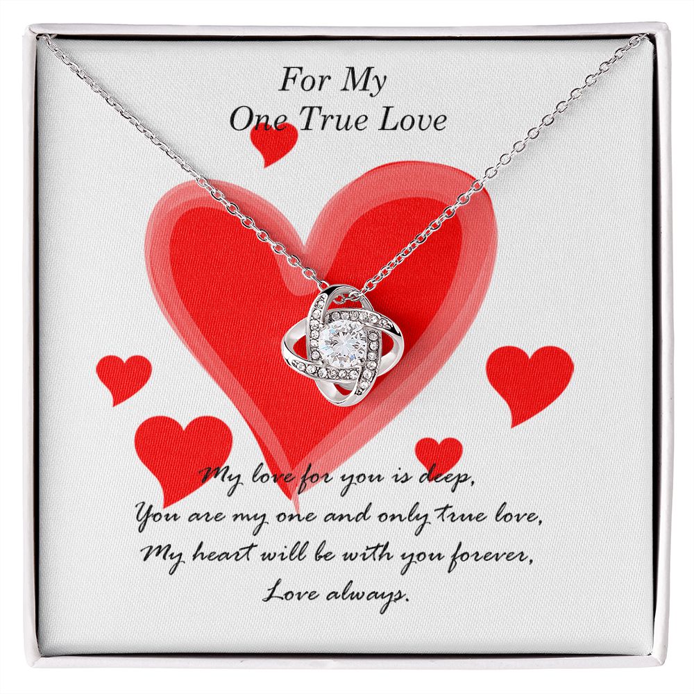 One True love Knot Jewellery Necklace