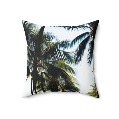 Palm Tree Square Throw Pillow